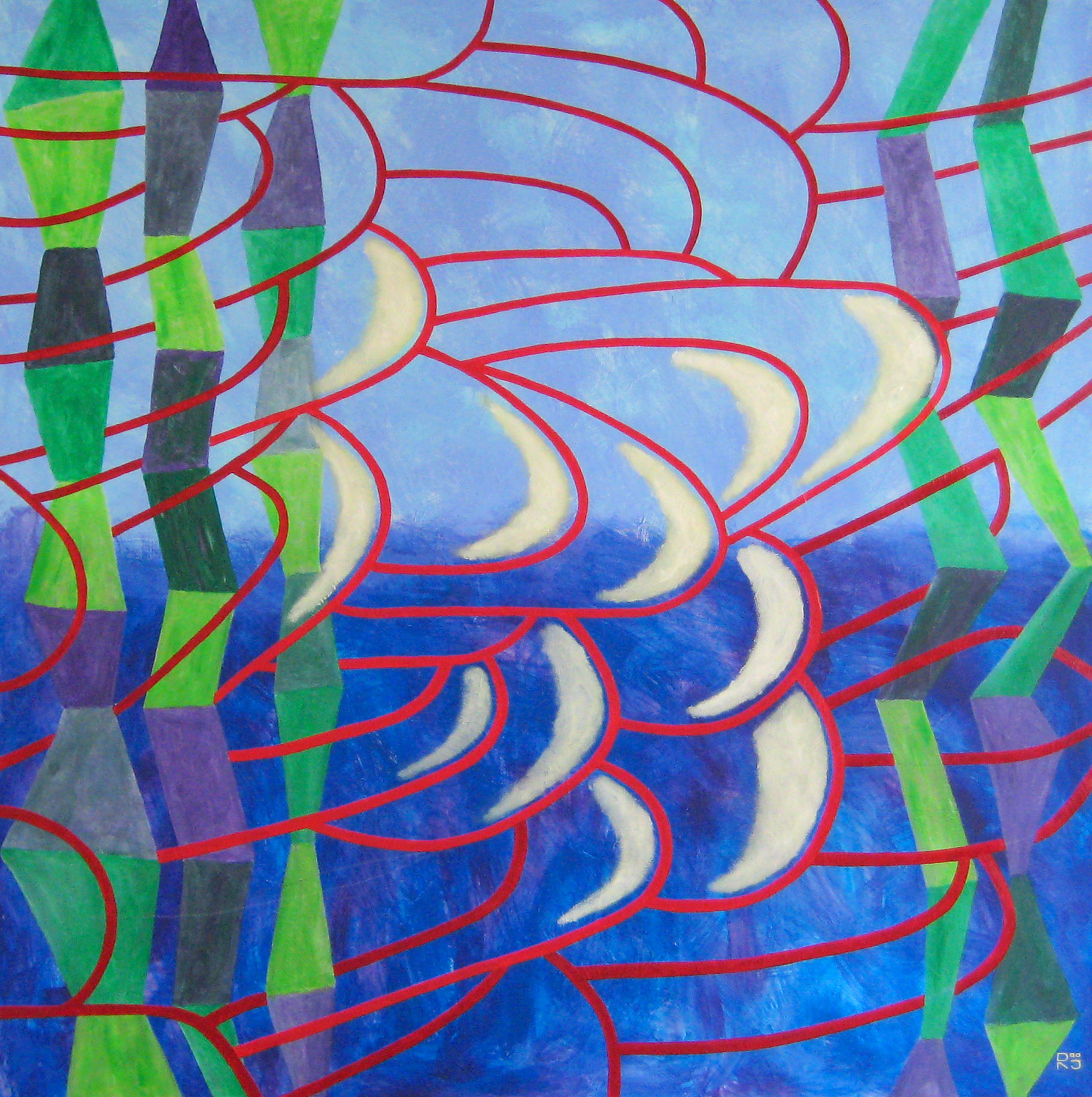 Gallieni 120X120 Technique mixte